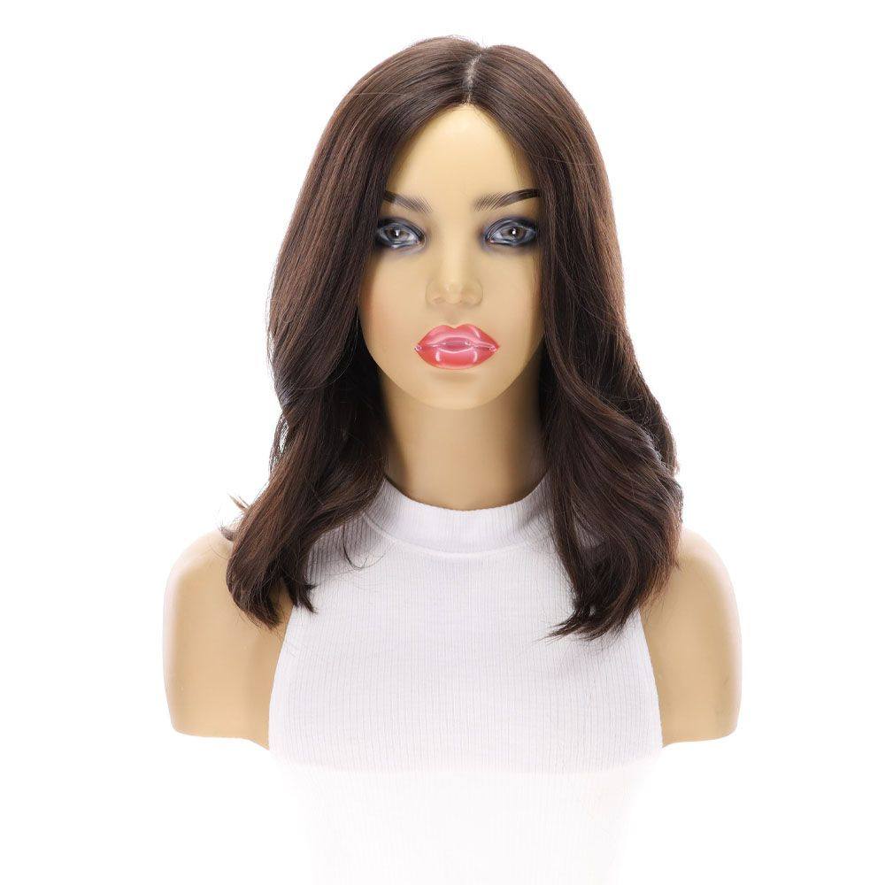 16" Luxe Silk Top Wig #4 Dark Brown - Image 6