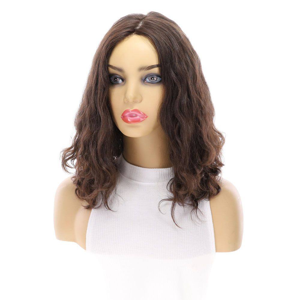 16" Luxe Silk Top Wig #4 Dark Brown Wavy - Image 6
