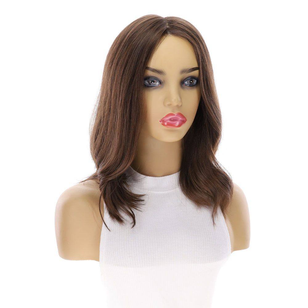 16" Luxe Silk Top Wig #6 Neutral Medium Brown - Image 3