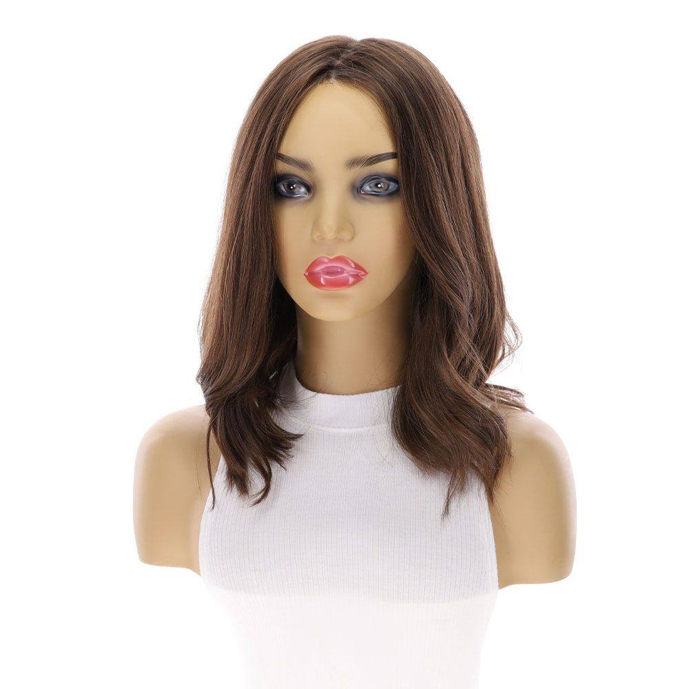 16" Luxe Silk Top Wig #6 Neutral Medium Brown - Image 4