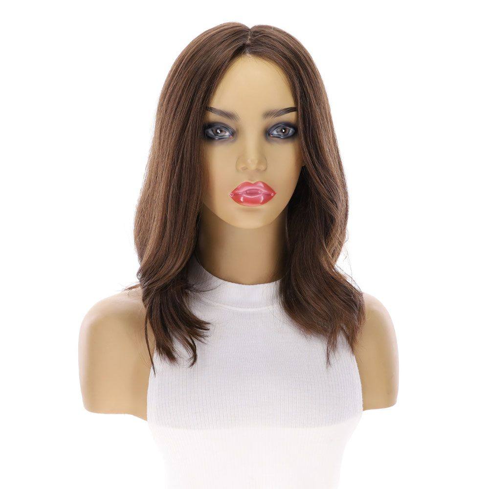 16" Luxe Silk Top Wig #6 Neutral Medium Brown - Image 6