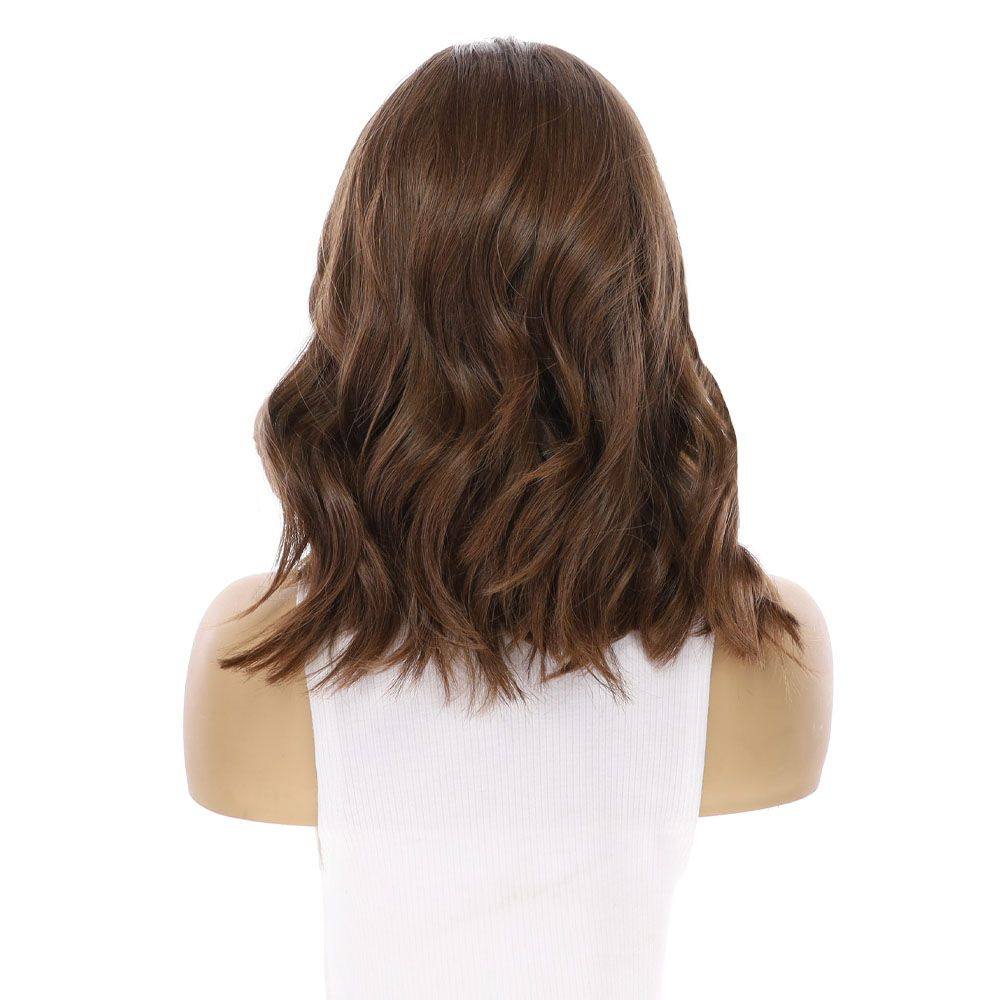 16" Luxe Silk Top Wig #8 Warm Medium Brown - Image 5