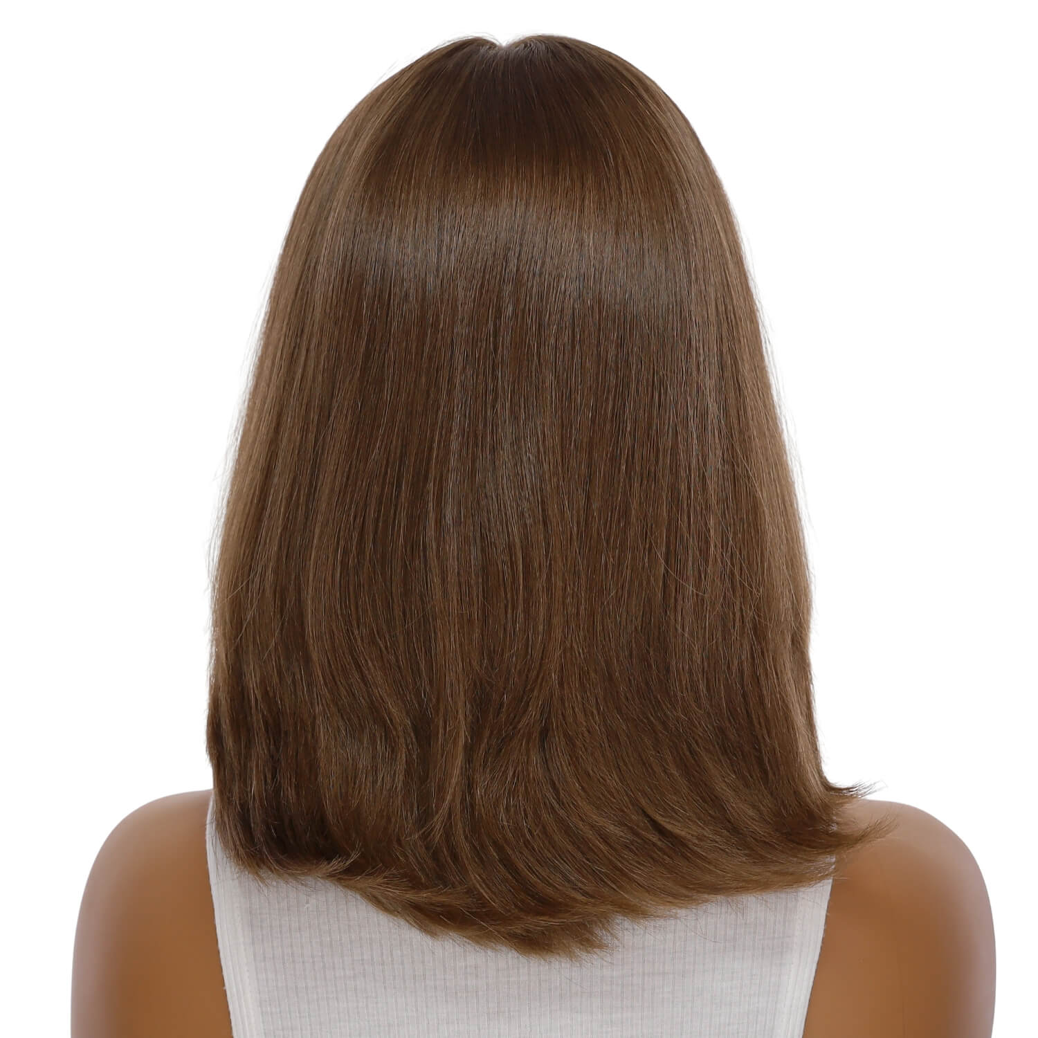 16" Luxe Silk Top Wig #10 Neutral Light Brown - Image 3
