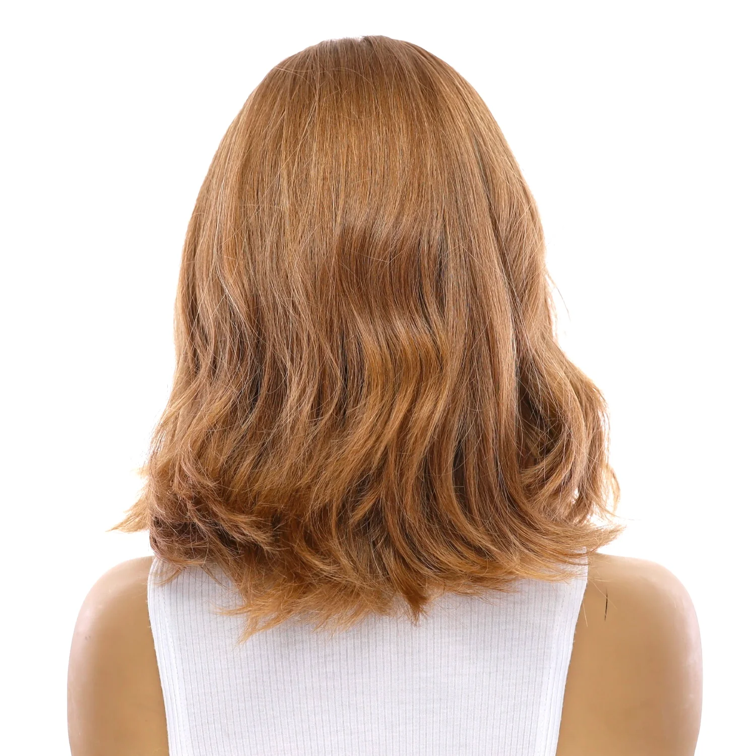 16" Luxe Silk Top Wig #16 Warm Dark Blonde - Image 3