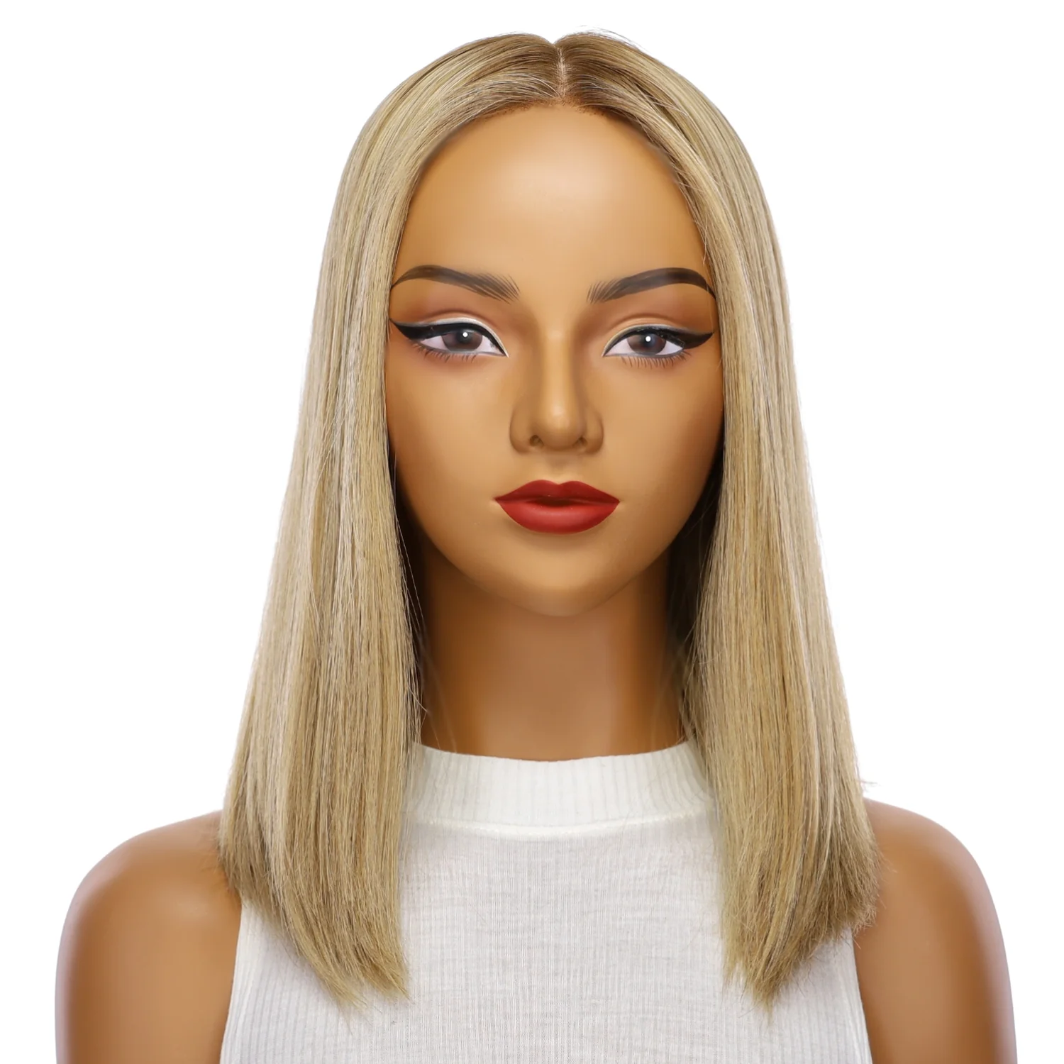 16" Naomi Silk Top Wig Ash Blonde - Image 2