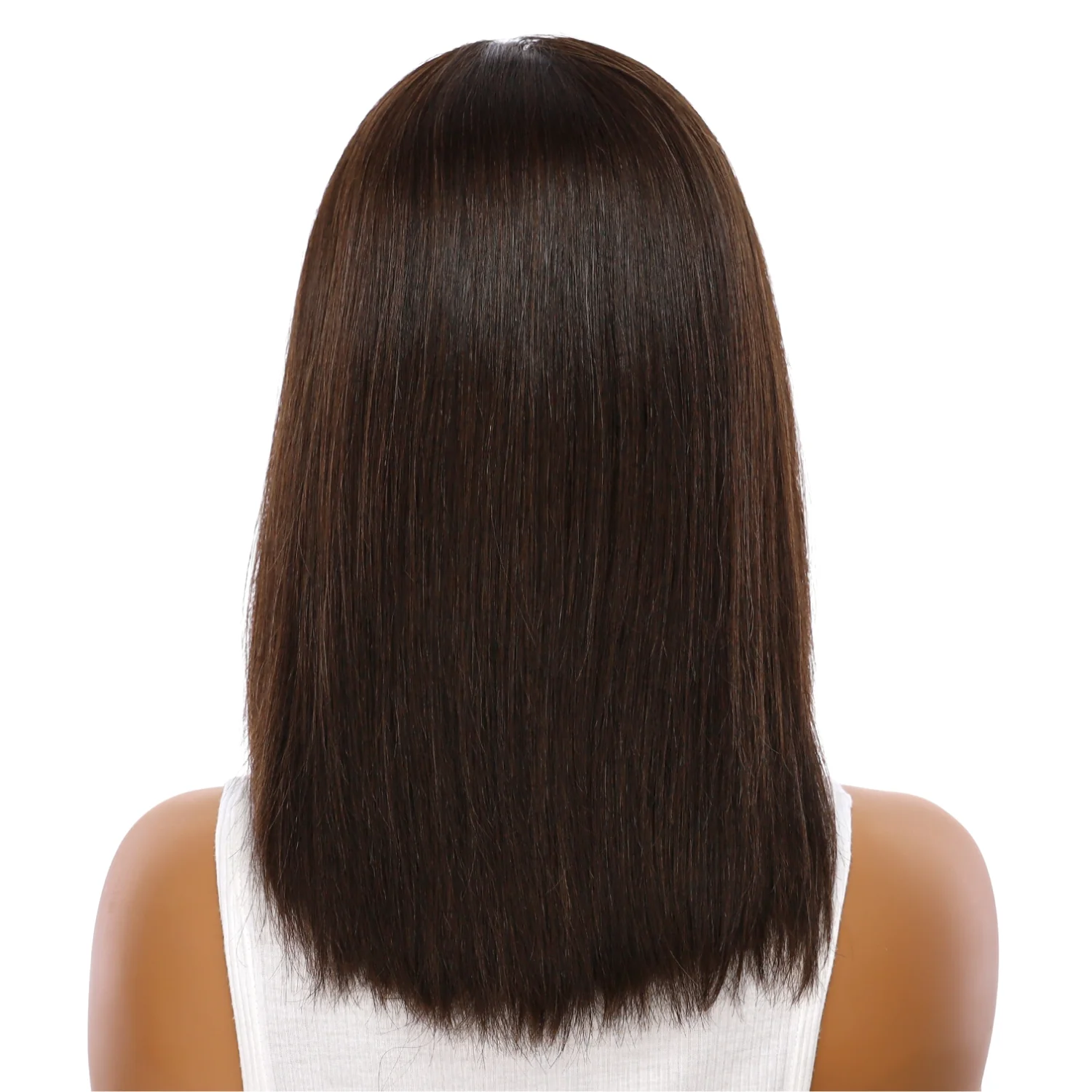 16" Naomi Silk Top Wig Dark Brown - Image 3