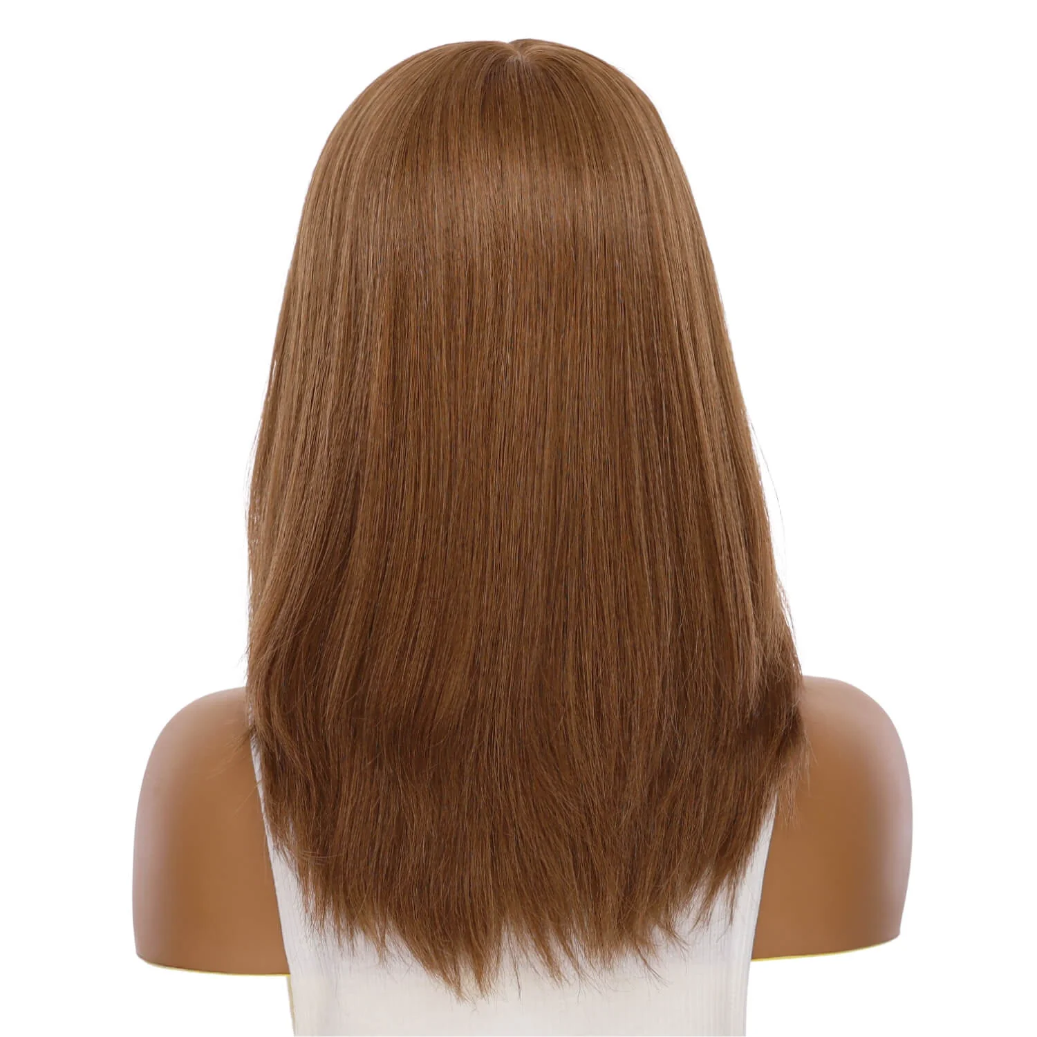 16" Ponytail Silk Part Wig Copper - Image 3