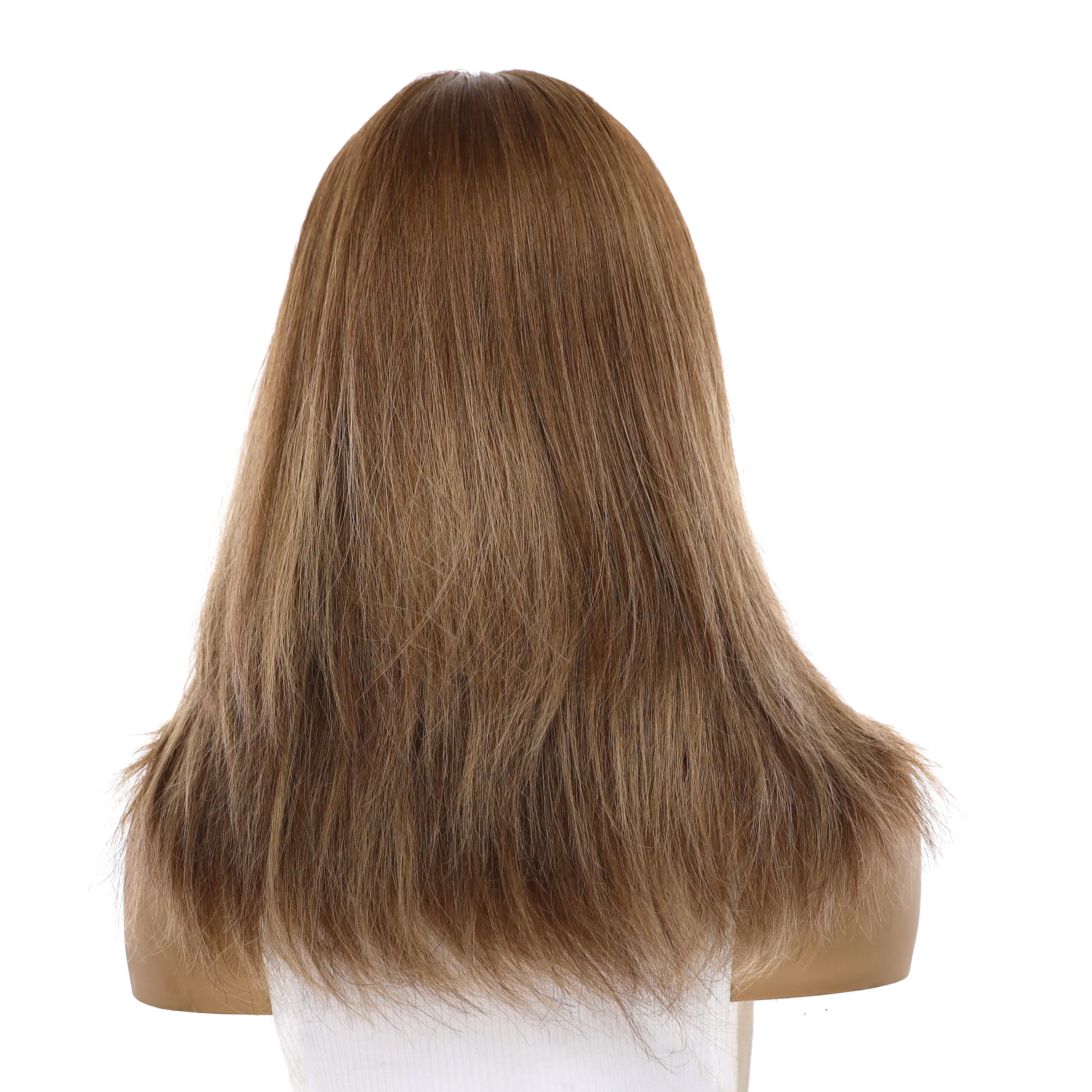 16" Ponytail Silk Part Wig Light Brown Babylight - Image 3