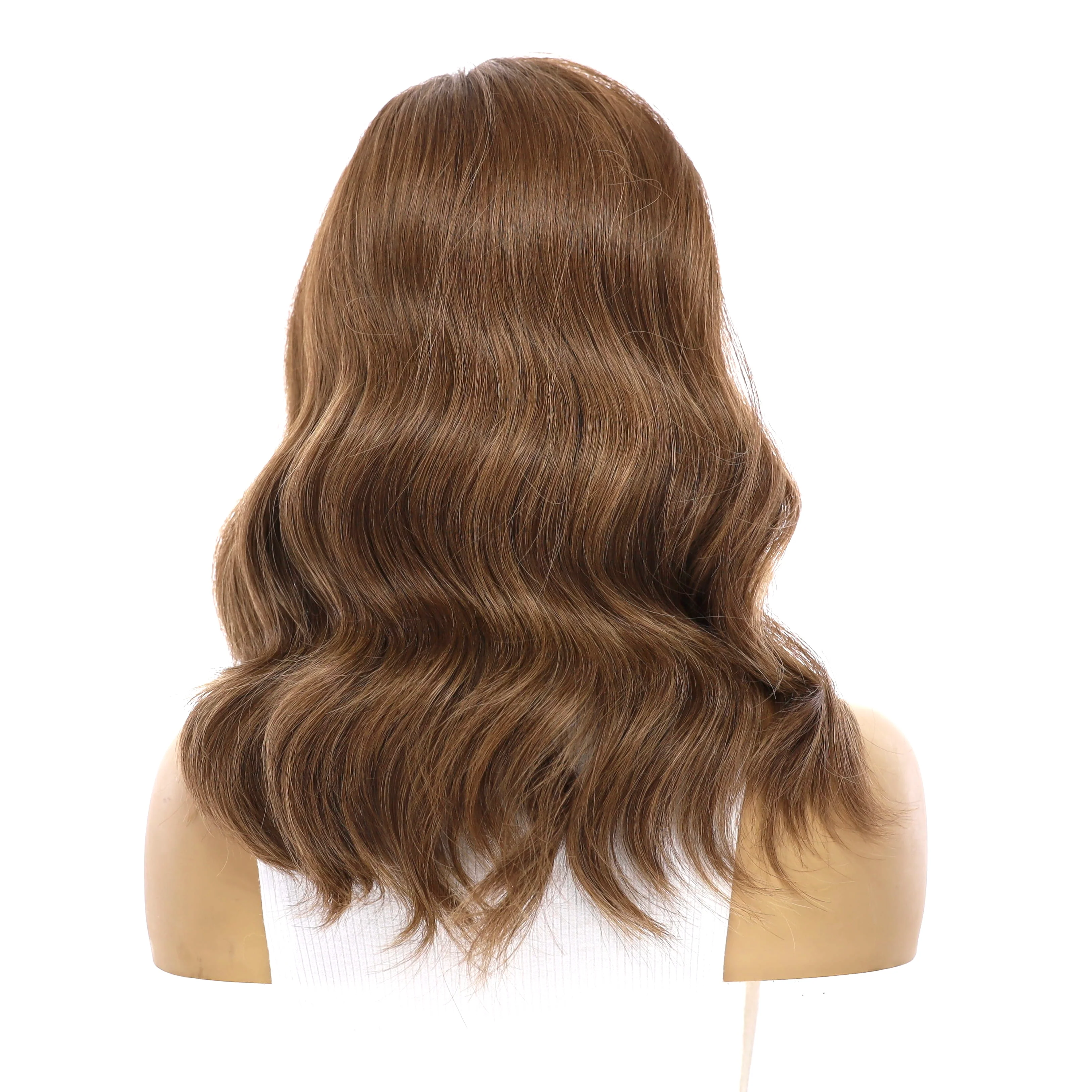 16" Ponytail Silk Part Wig Medium Brown Babylight - Image 3