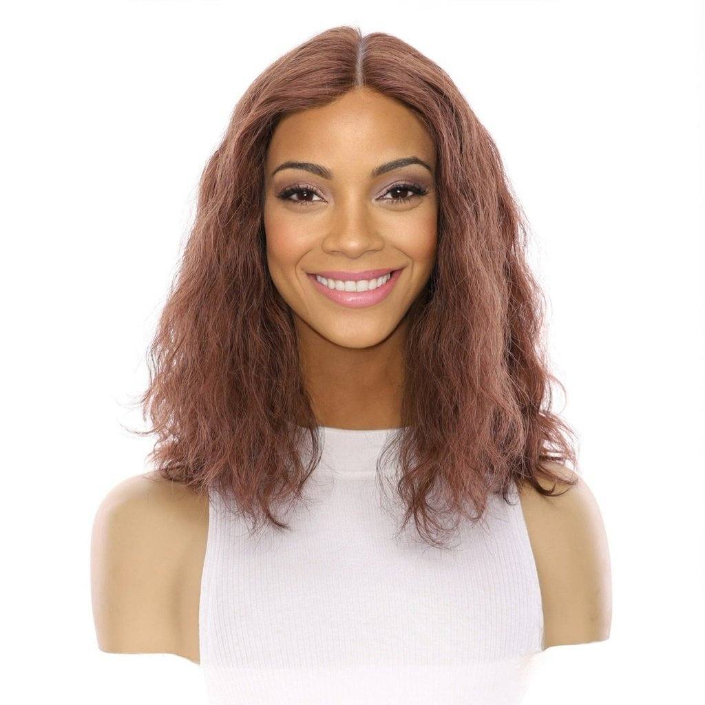 16" Princess Silk Top Wig Auburn Wavy - Image 2