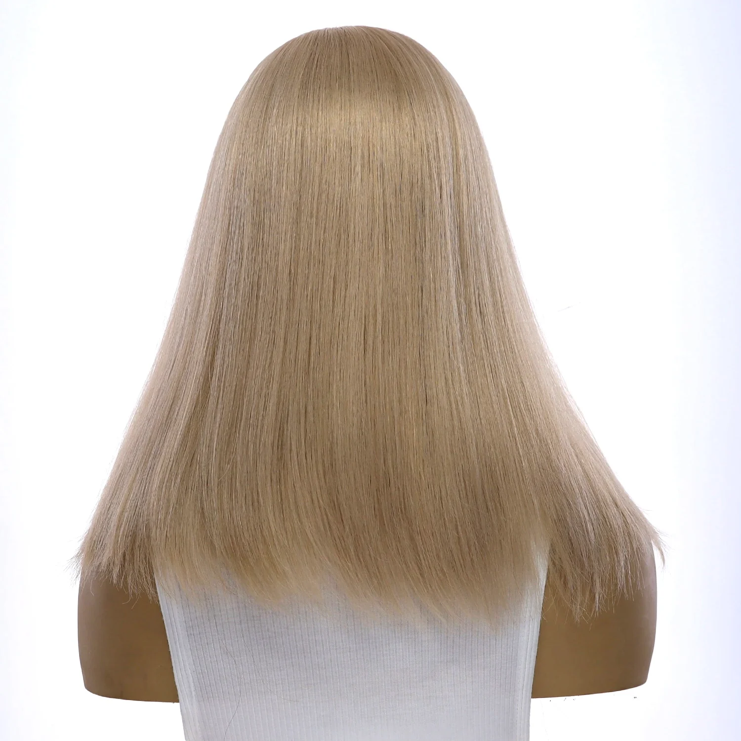16" Princess Silk Top Wig Beige Blonde w/ No Rooting - Image 3