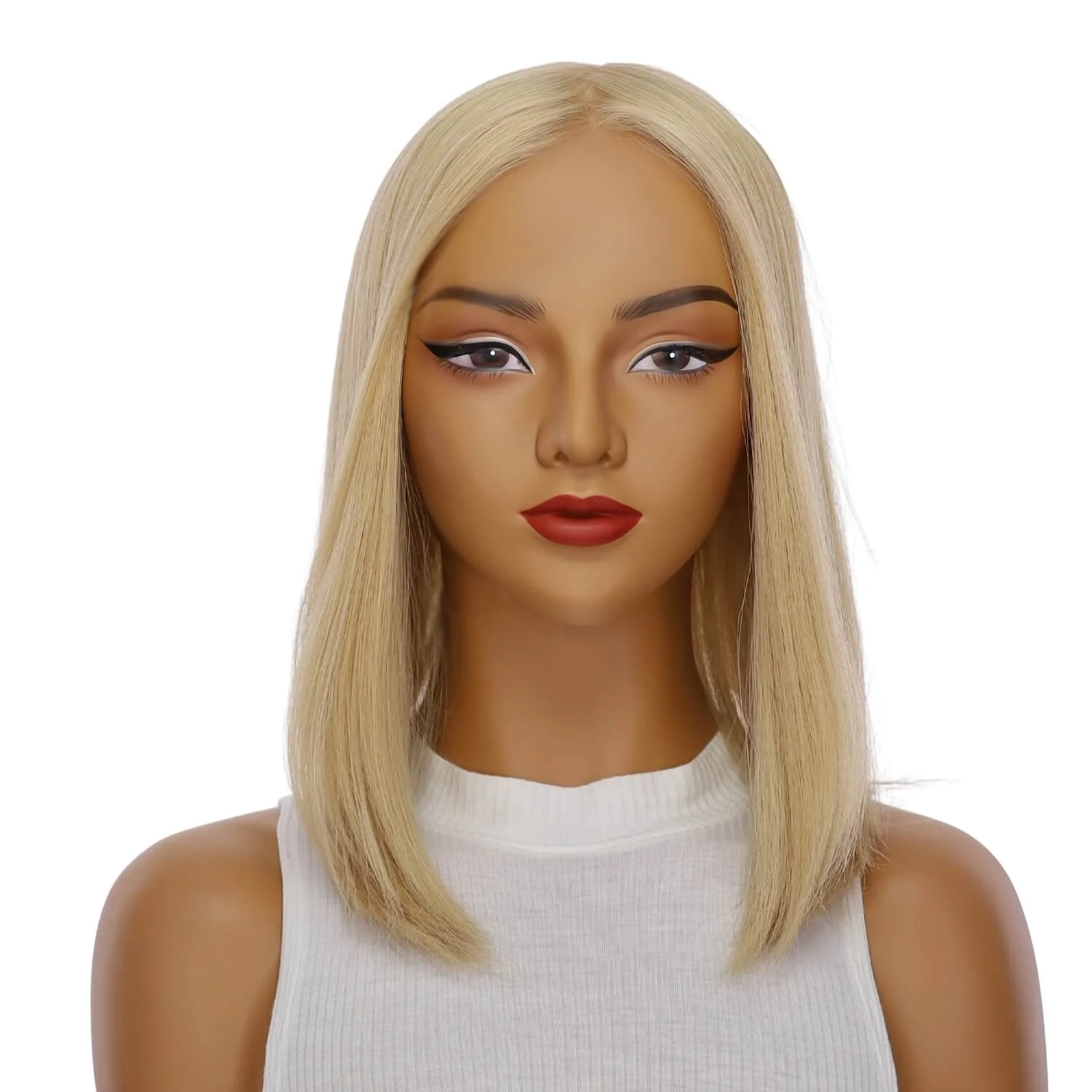 16" Princess Silk Top Wig Golden Blonde w/ No Rooting - Image 2