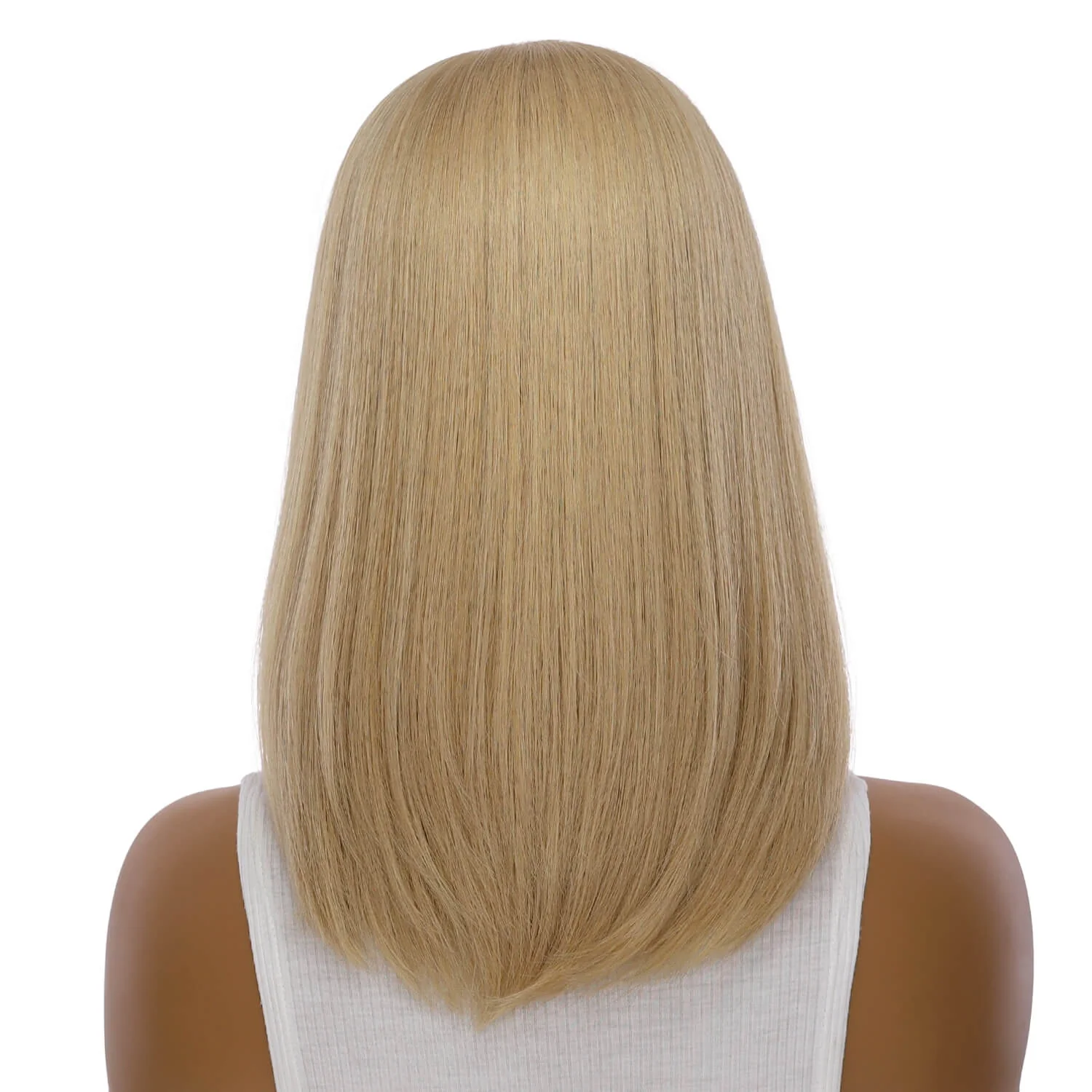 16" Princess Silk Top Wig Golden Blonde w/ No Rooting - Image 3