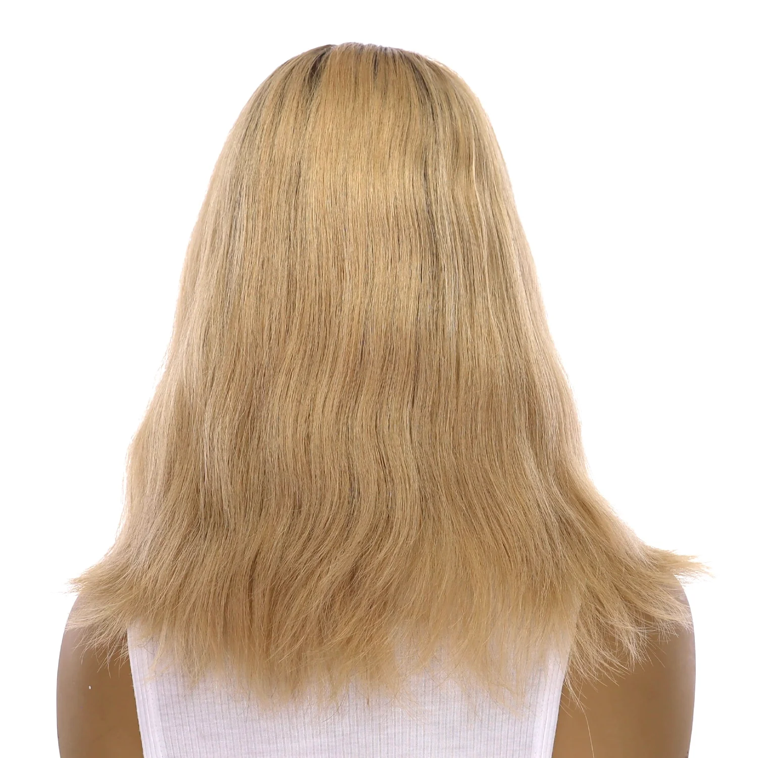 16" Princess Silk Top Wig Golden Blonde Wavy - Image 3