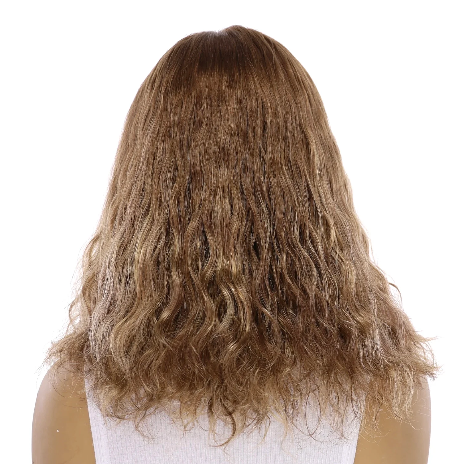 16" Princess Silk Top Wig Light Brown Babylight Wavy - Image 3