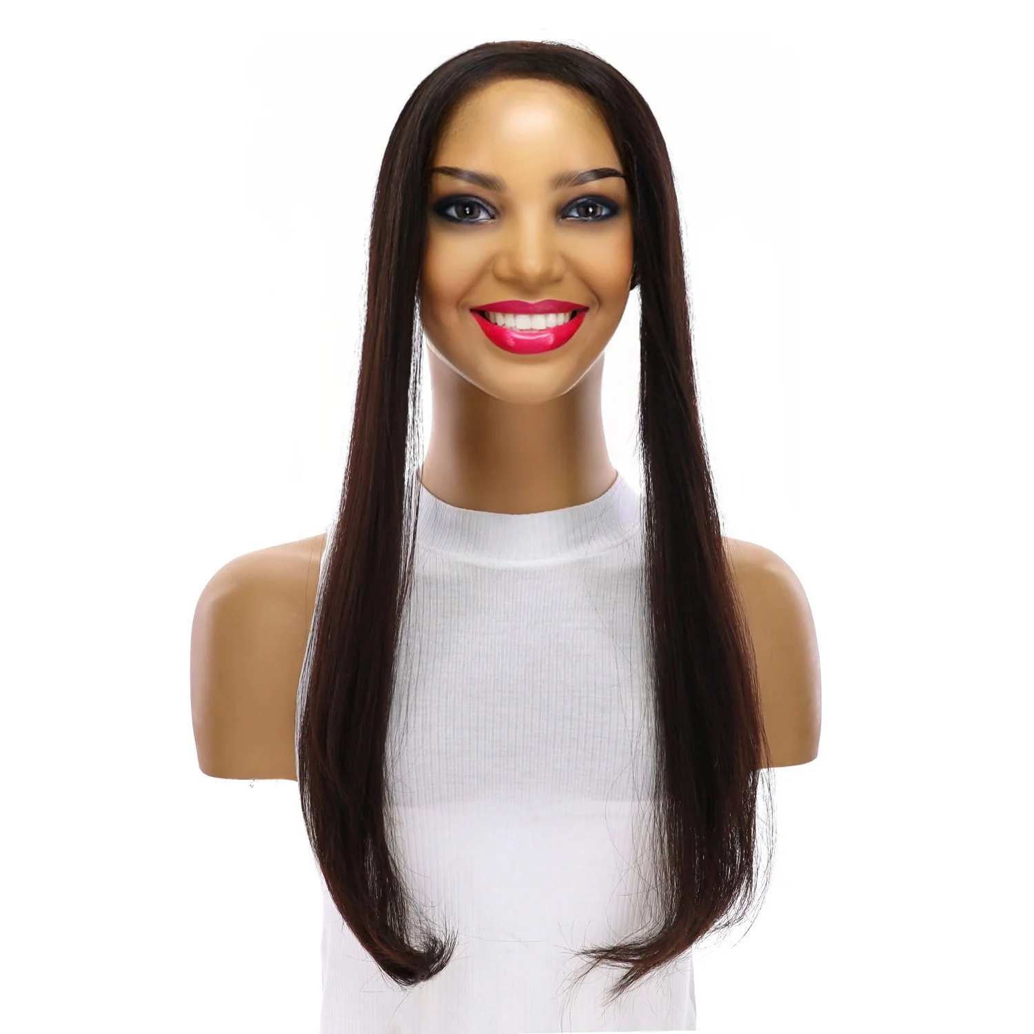 16" Hairline Topper #2 Neutral Dark Brown - Image 2