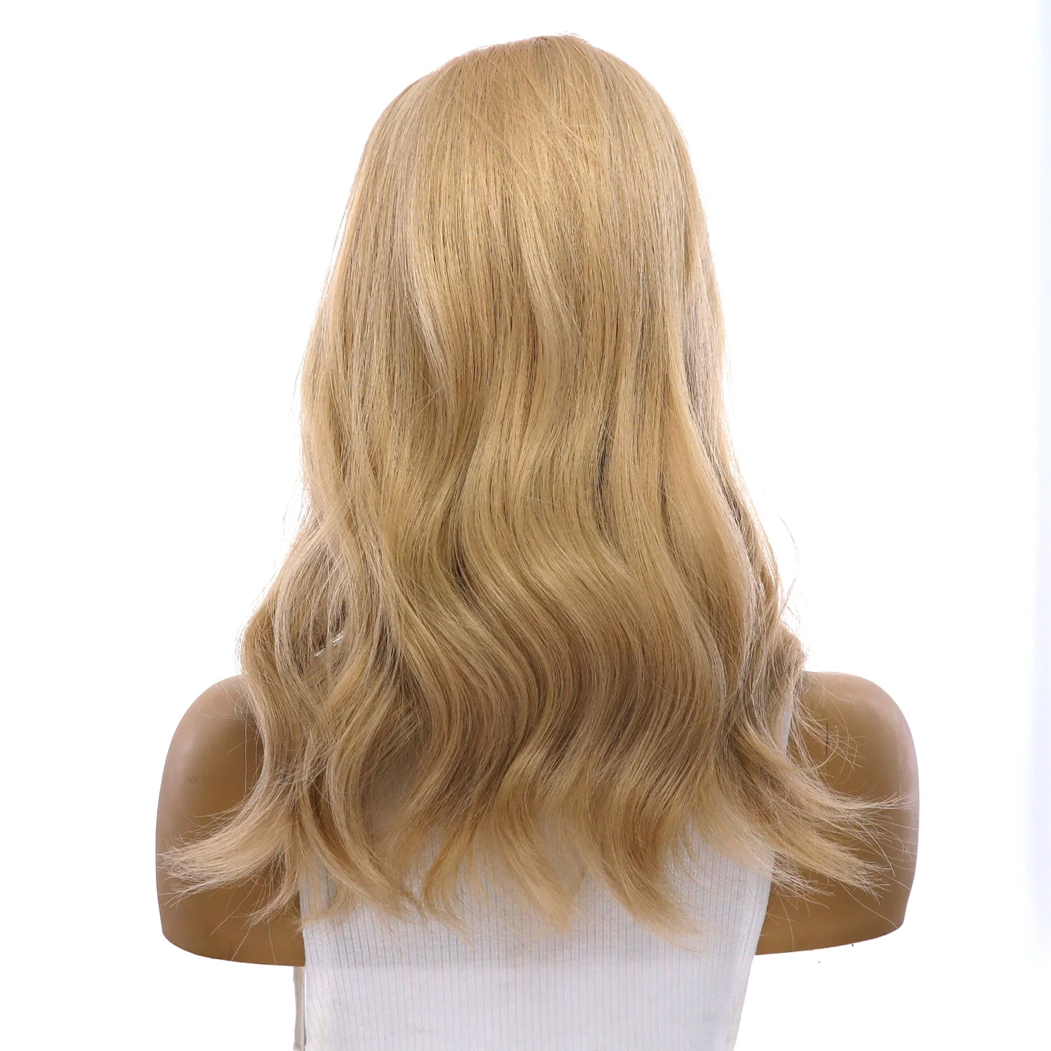 18" Emerald Silk Top Topper Beige Blonde w/ No Rooting - Image 3