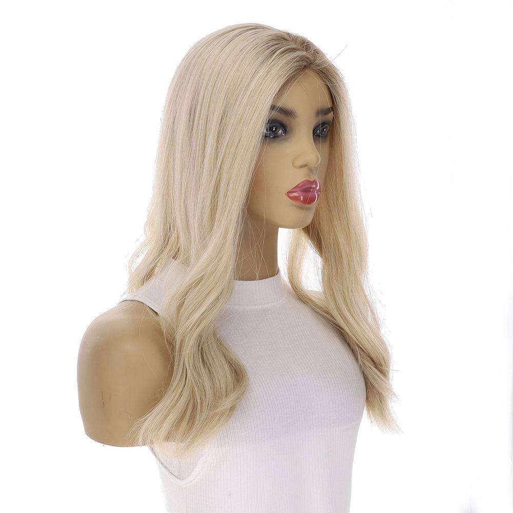 18" Emerald Silk Top Topper Beige Blonde - Image 3