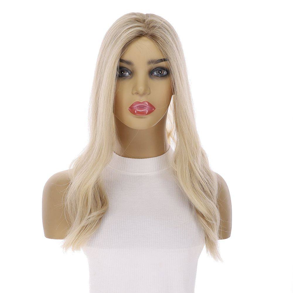 18" Emerald Silk Top Topper Beige Blonde - Image 4