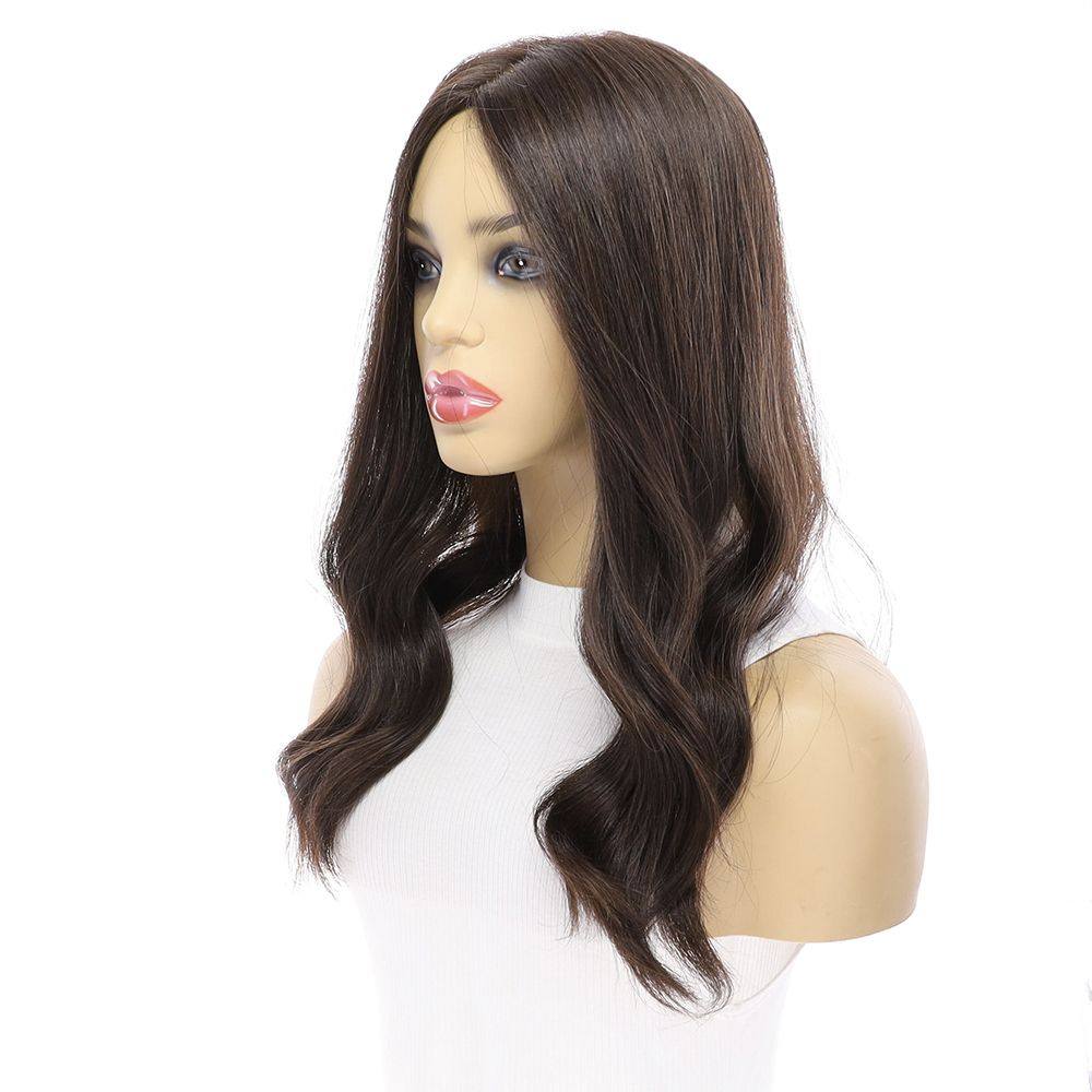 18" Emerald Silk Top Topper Dark Brown - Image 4
