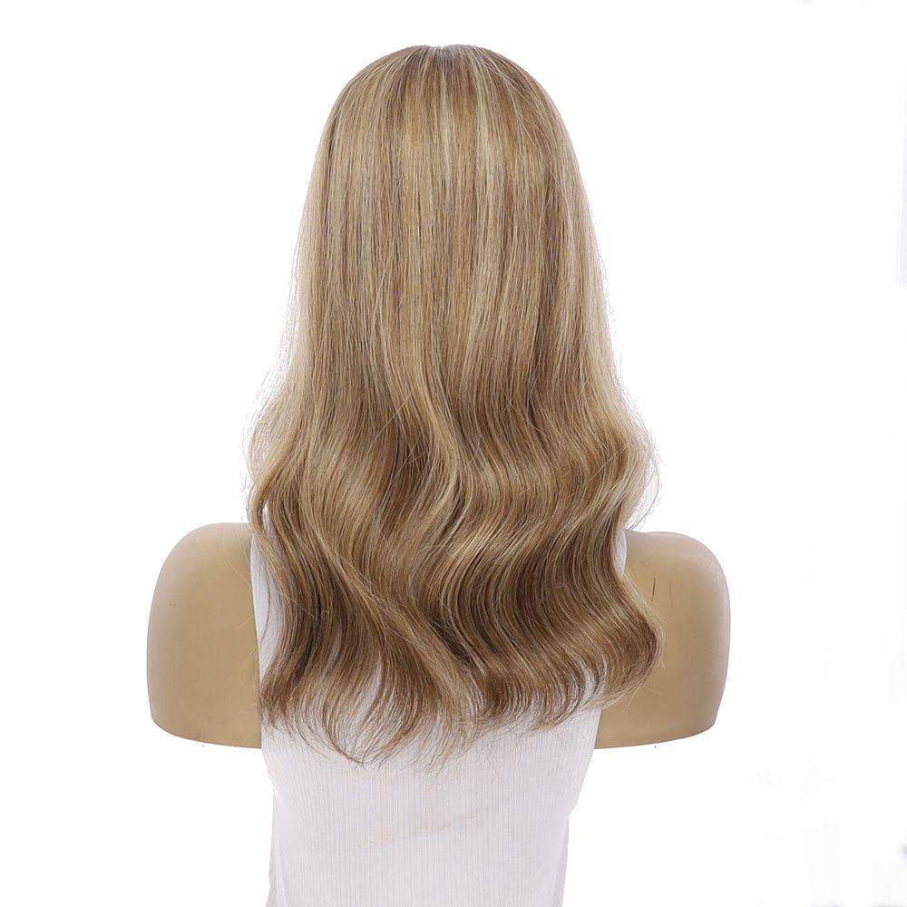 18" Emerald Silk Top Topper Medium Blonde - Image 6
