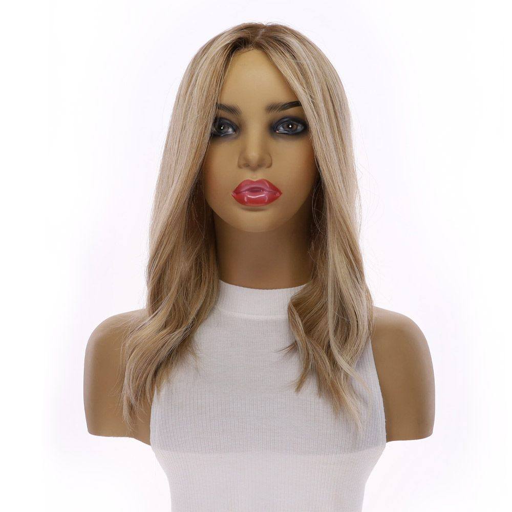 18" Princess Silk Top Wig Ash Blonde - Image 3