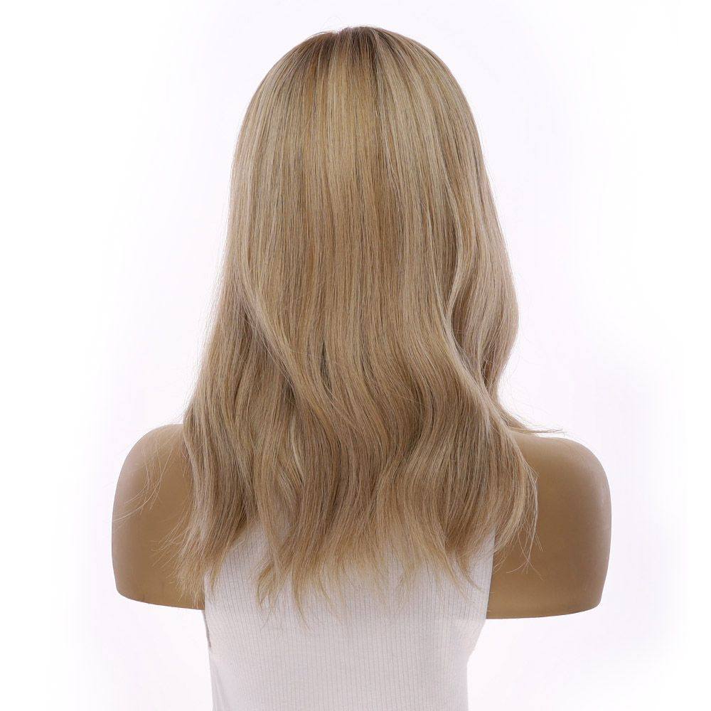 18" Princess Silk Top Wig Ash Blonde - Image 5