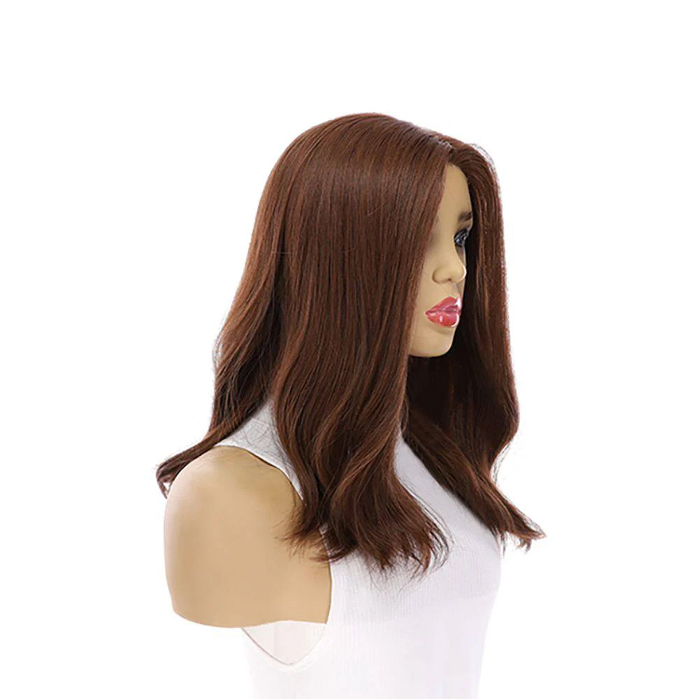 18" Princess Silk Top Wig Auburn - Image 3