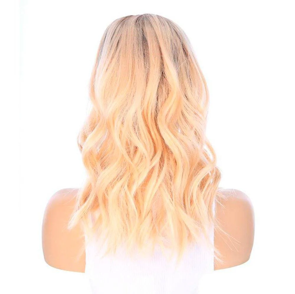 18" Princess Silk Top Wig Beige Blonde - Image 5