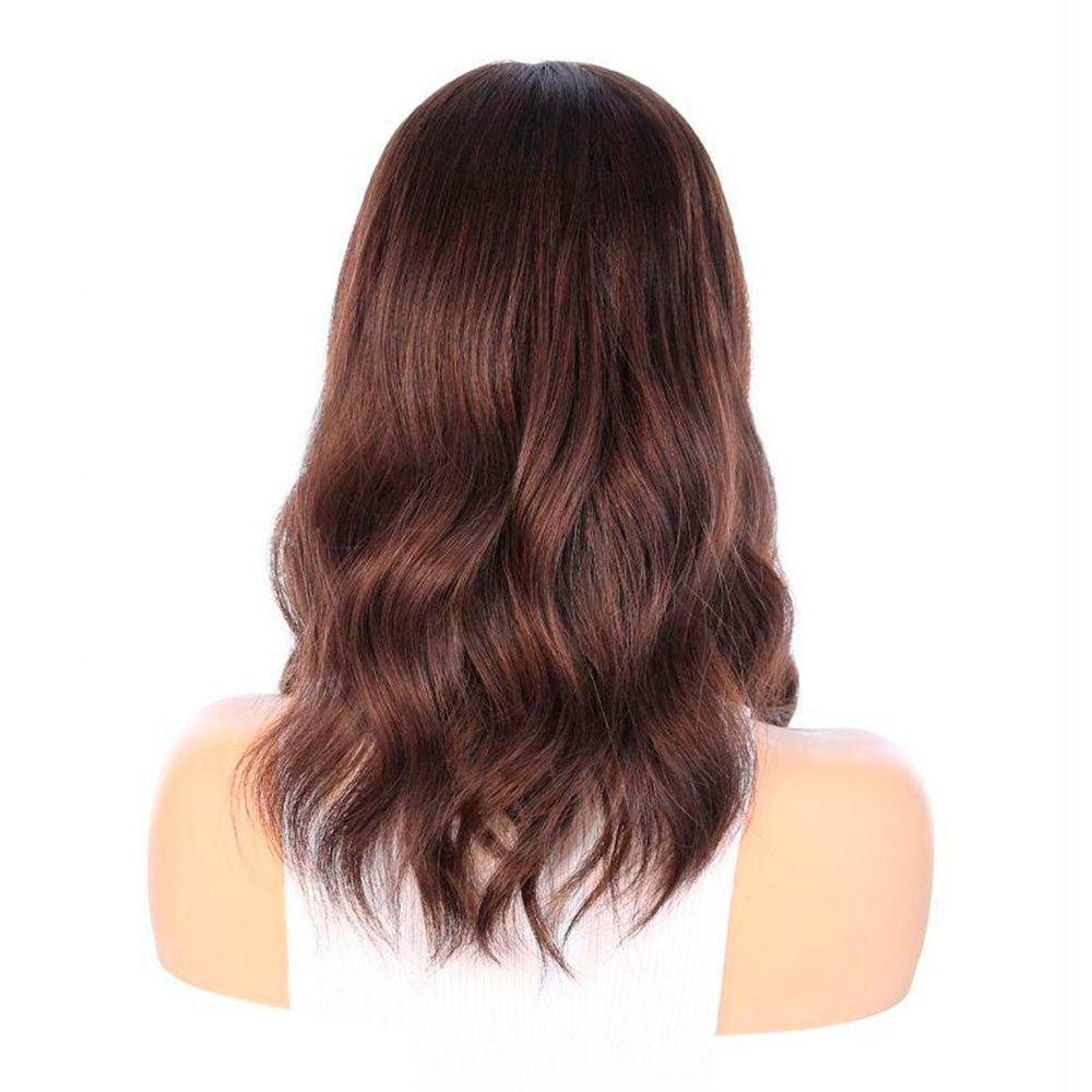18" Princess Silk Top Wig Dark Brown - Image 4