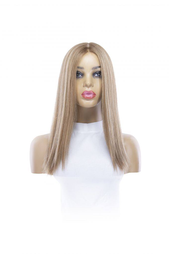 18" Princess Silk Top Wig Medium Blonde - Image 4