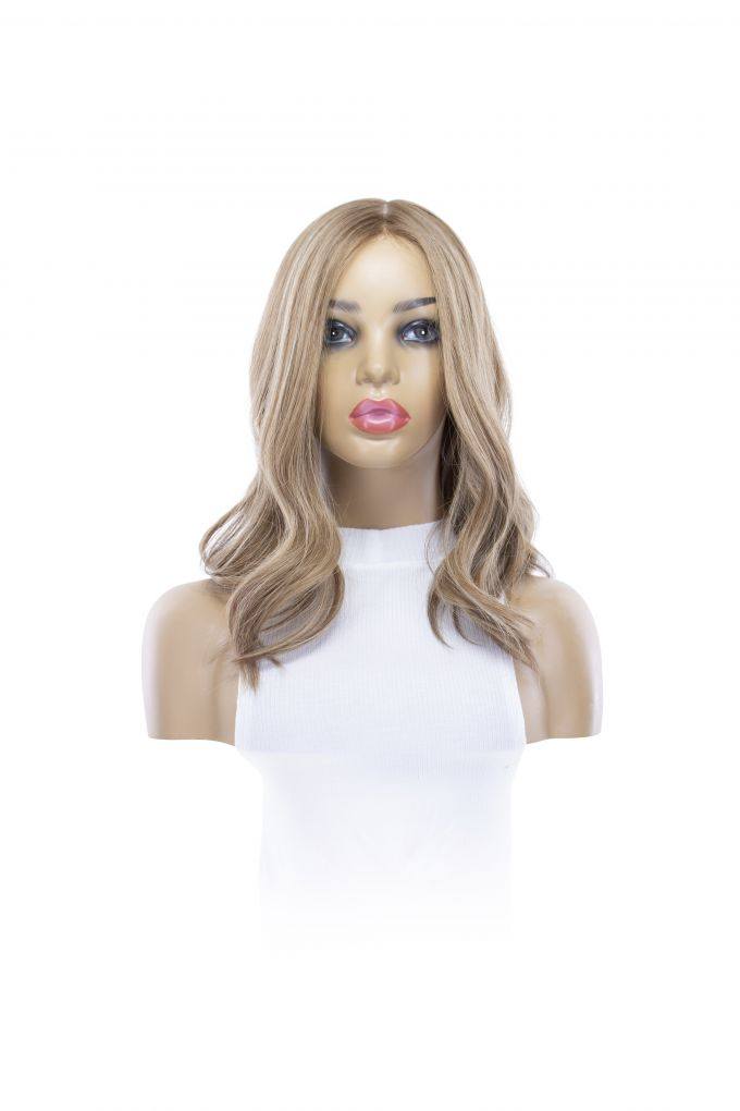 18" Princess Silk Top Wig Medium Blonde - Image 6