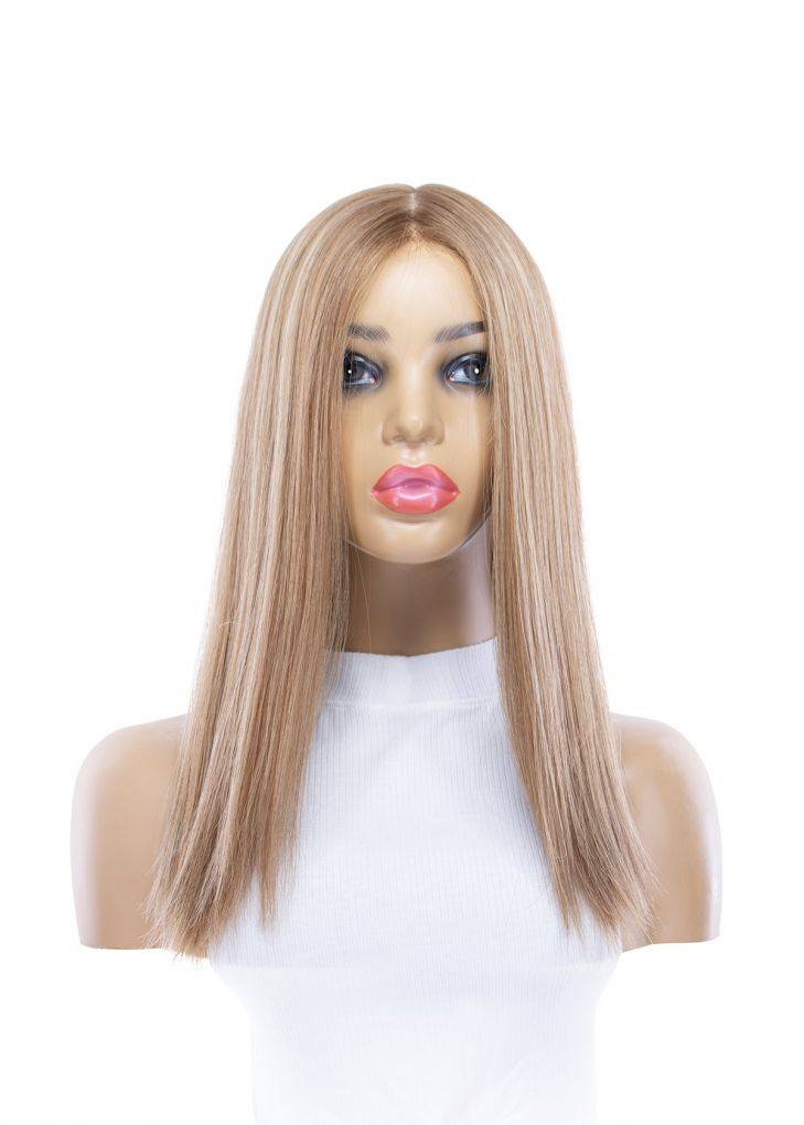 18" Princess Silk Top Wig Medium Blonde - Image 9