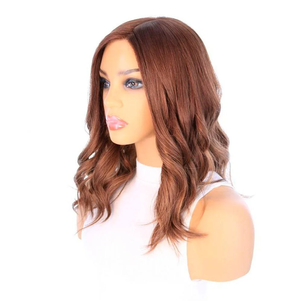 18" Princess Silk Top Wig Medium Brown Babylight - Image 4