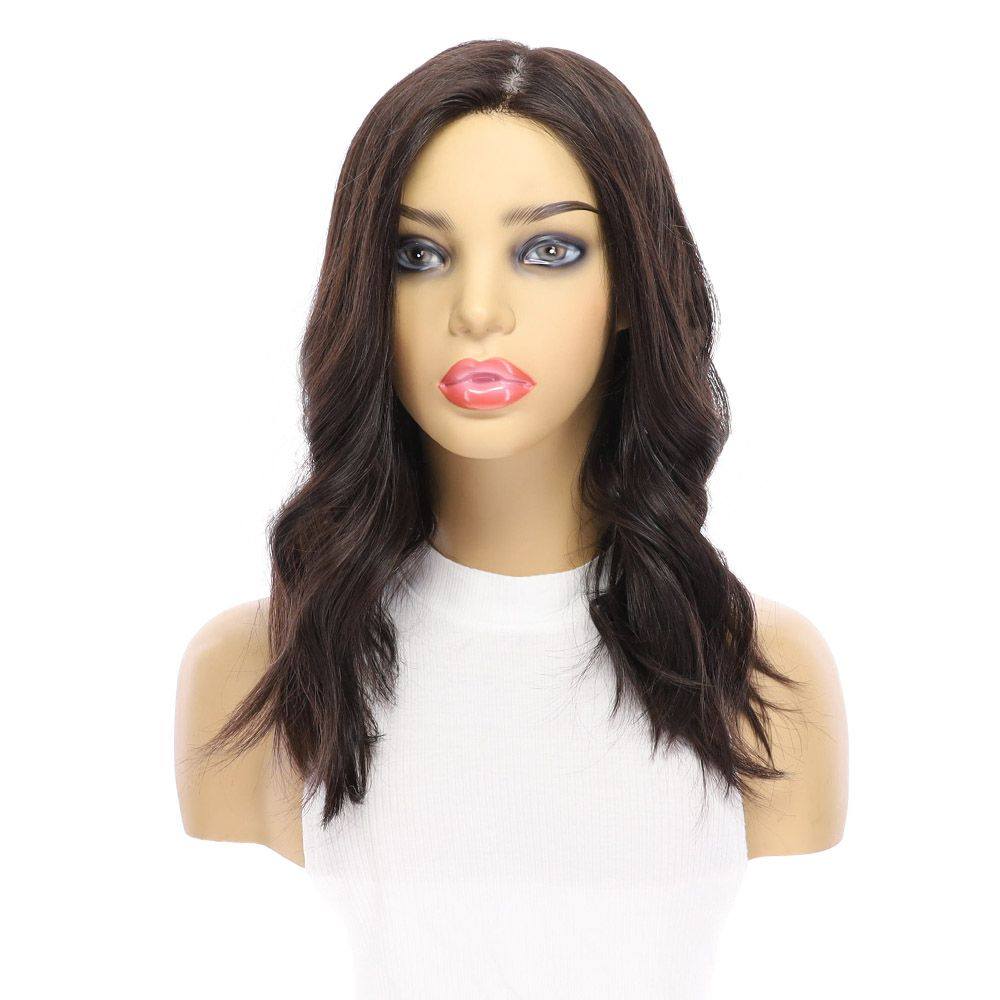 18" Princess Silk Top Wig Soft Black - Image 4