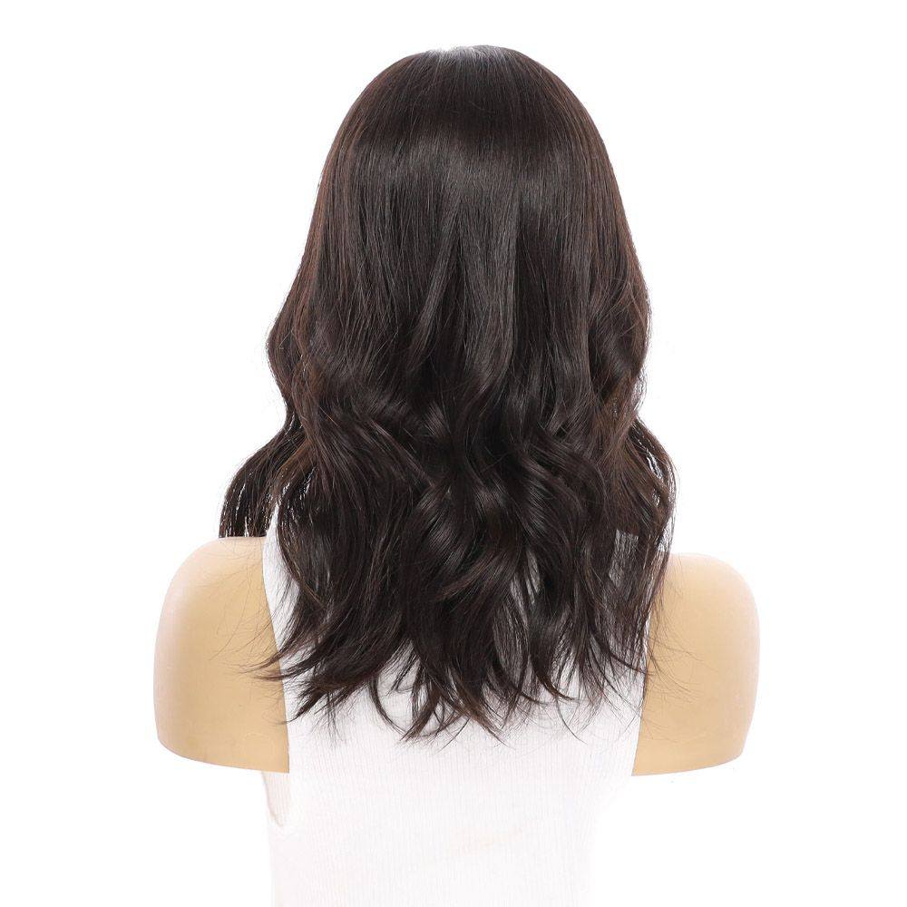 18" Princess Silk Top Wig Soft Black - Image 6