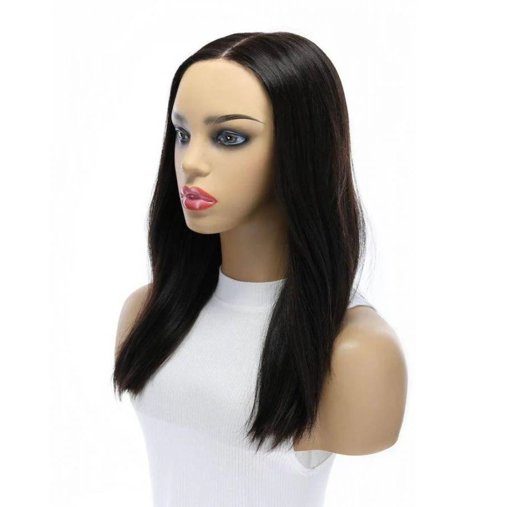 20" Secret Lace Top Wig #1B Black - Image 4