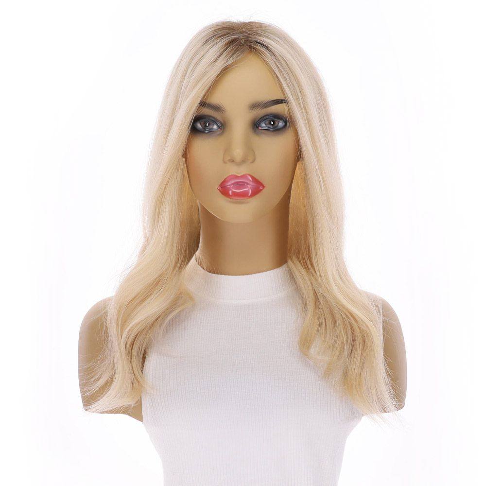 18" Topaz Lace Top Topper Beige Blonde - Image 3