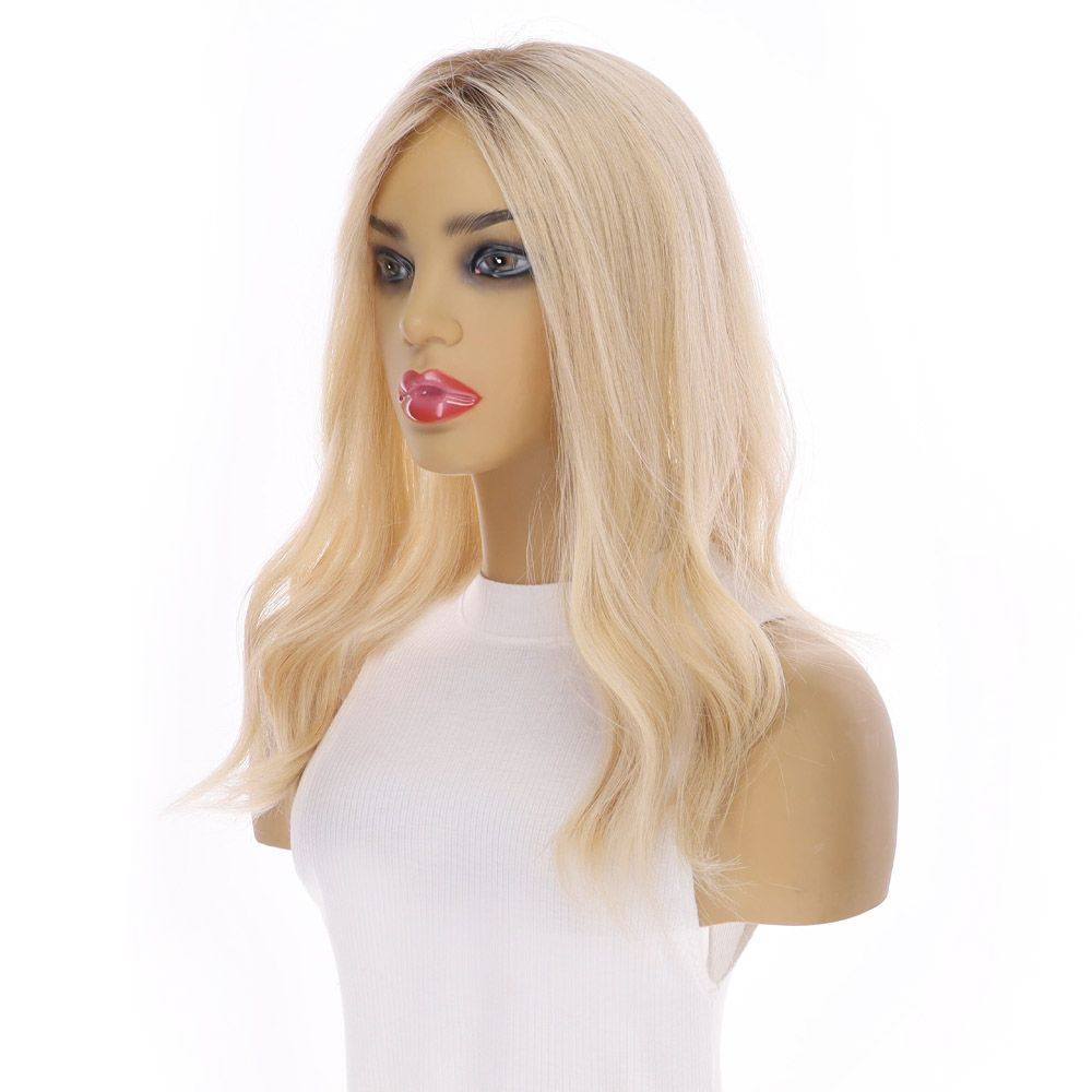 18" Topaz Lace Top Topper Beige Blonde - Image 4