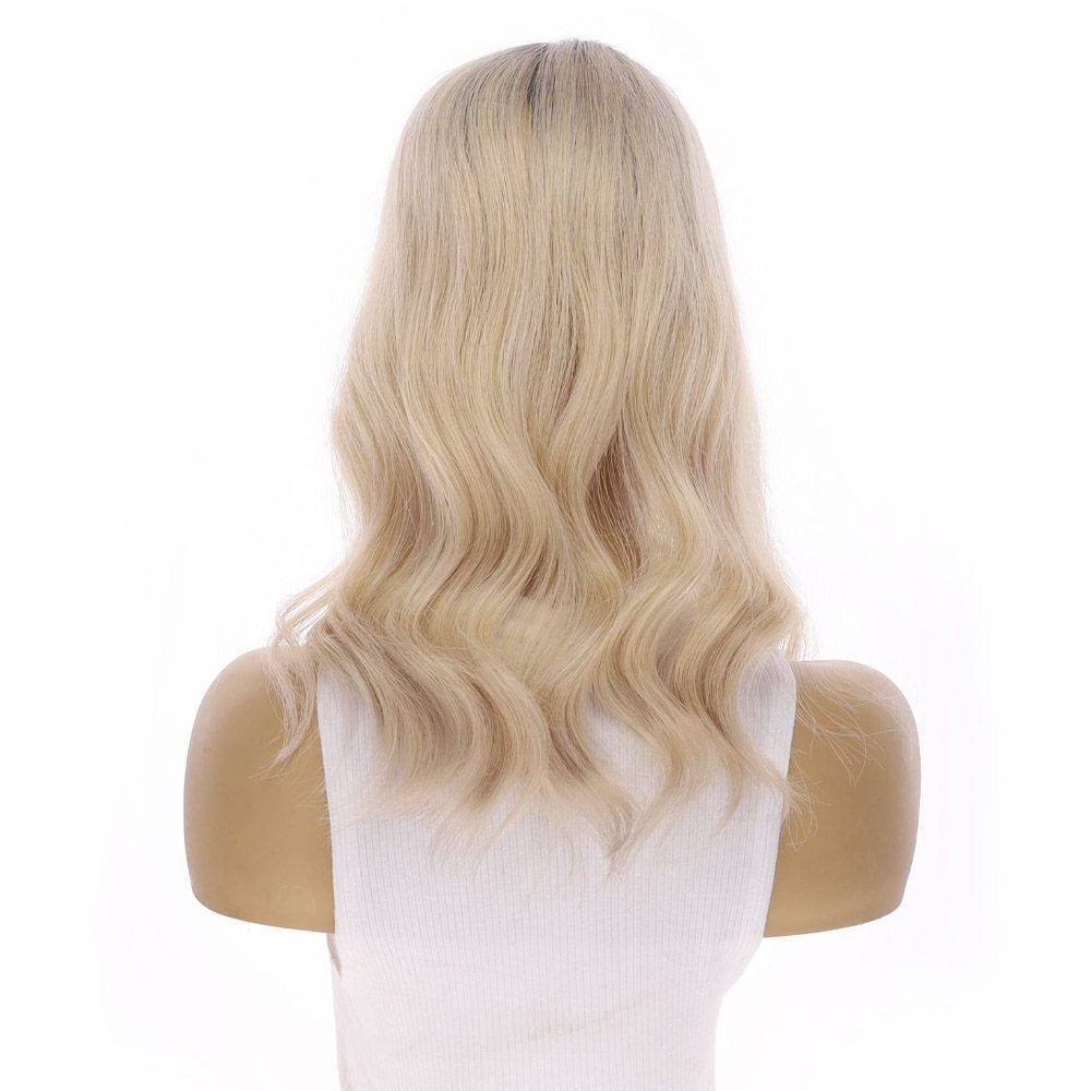 18" Topaz Lace Top Topper Platinum Blonde w/ Partial Rooting - Image 5