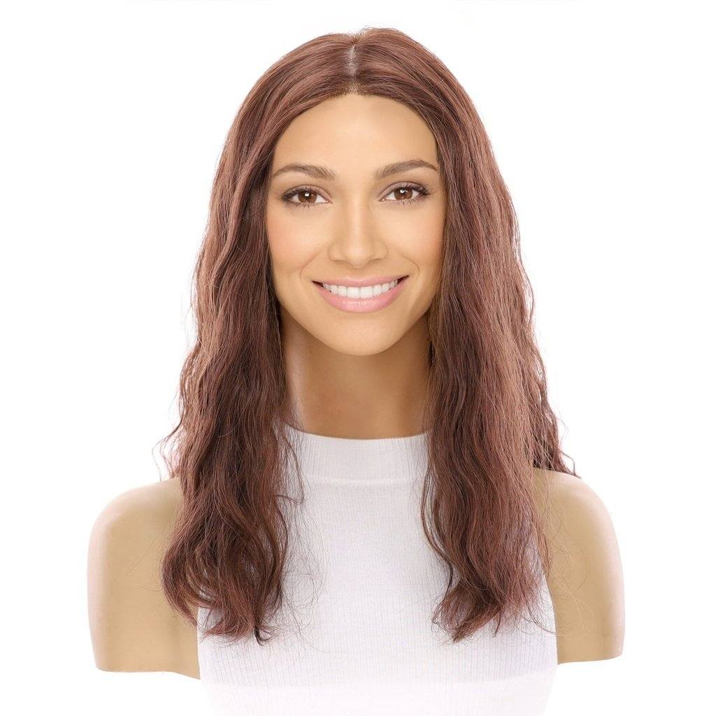 18" Princess Silk Top Wig Auburn Wavy - Image 2