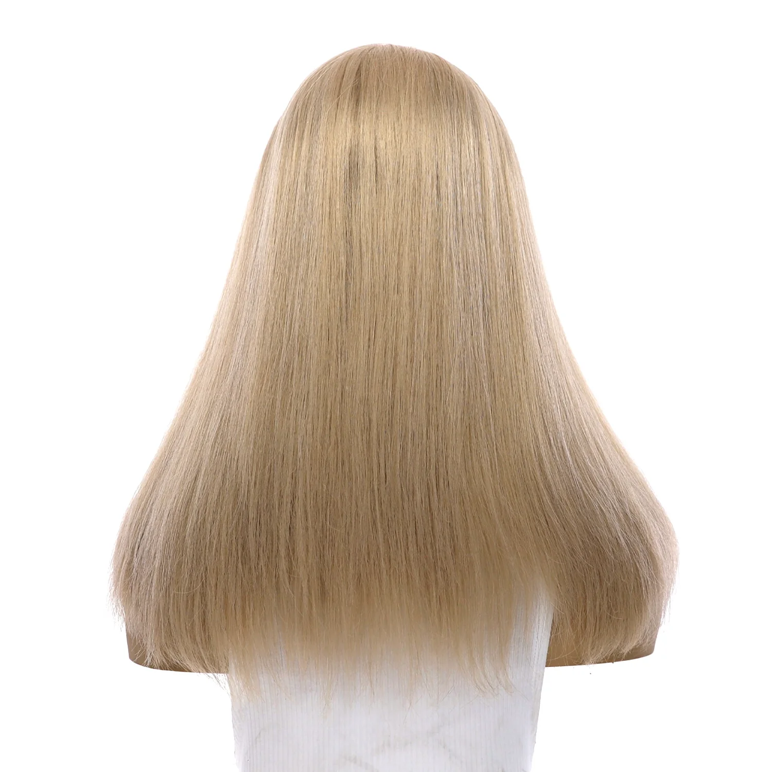 18" Princess Silk Top Wig Beige Blonde w/ No Rooting - Image 3