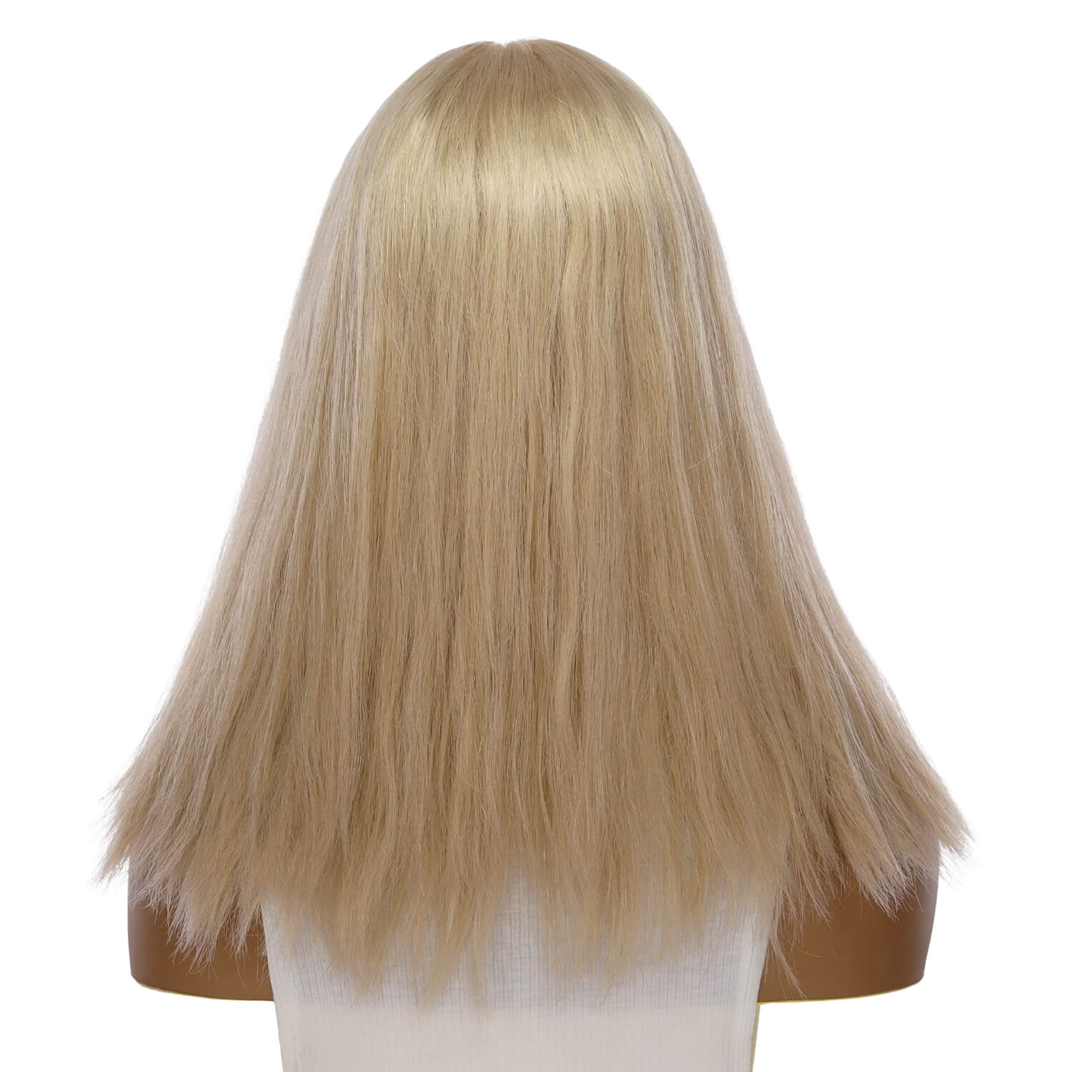 18" Princess Silk Top Wig Beige Blonde w/ No Rooting Wavy - Image 3