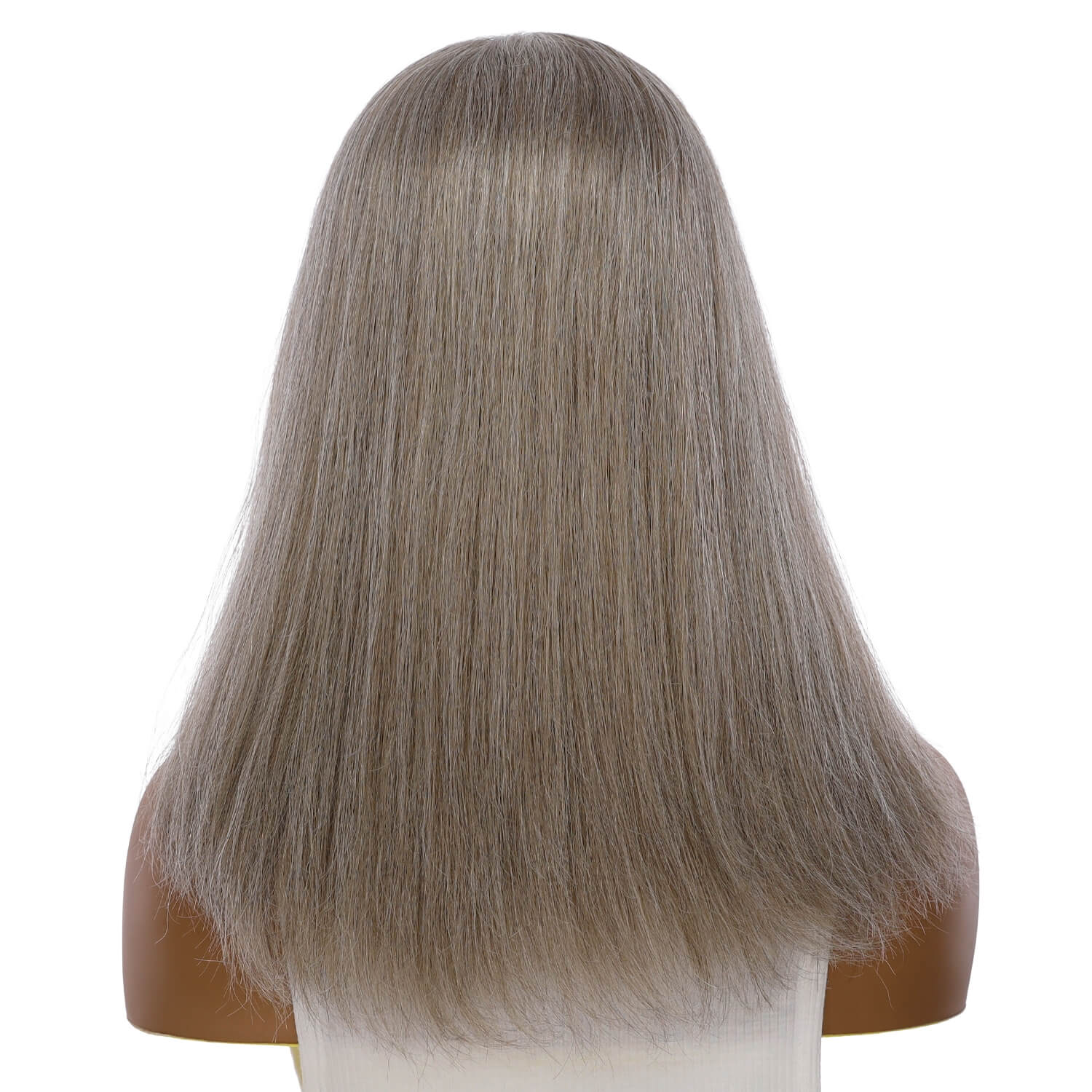 18" Princess Silk Top Wig Champagne Grey - Image 3