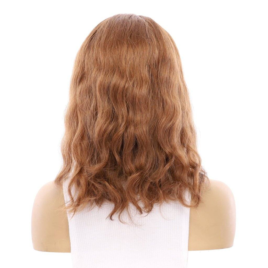 18" Princess Silk Top Wig Copper Wavy - Image 3
