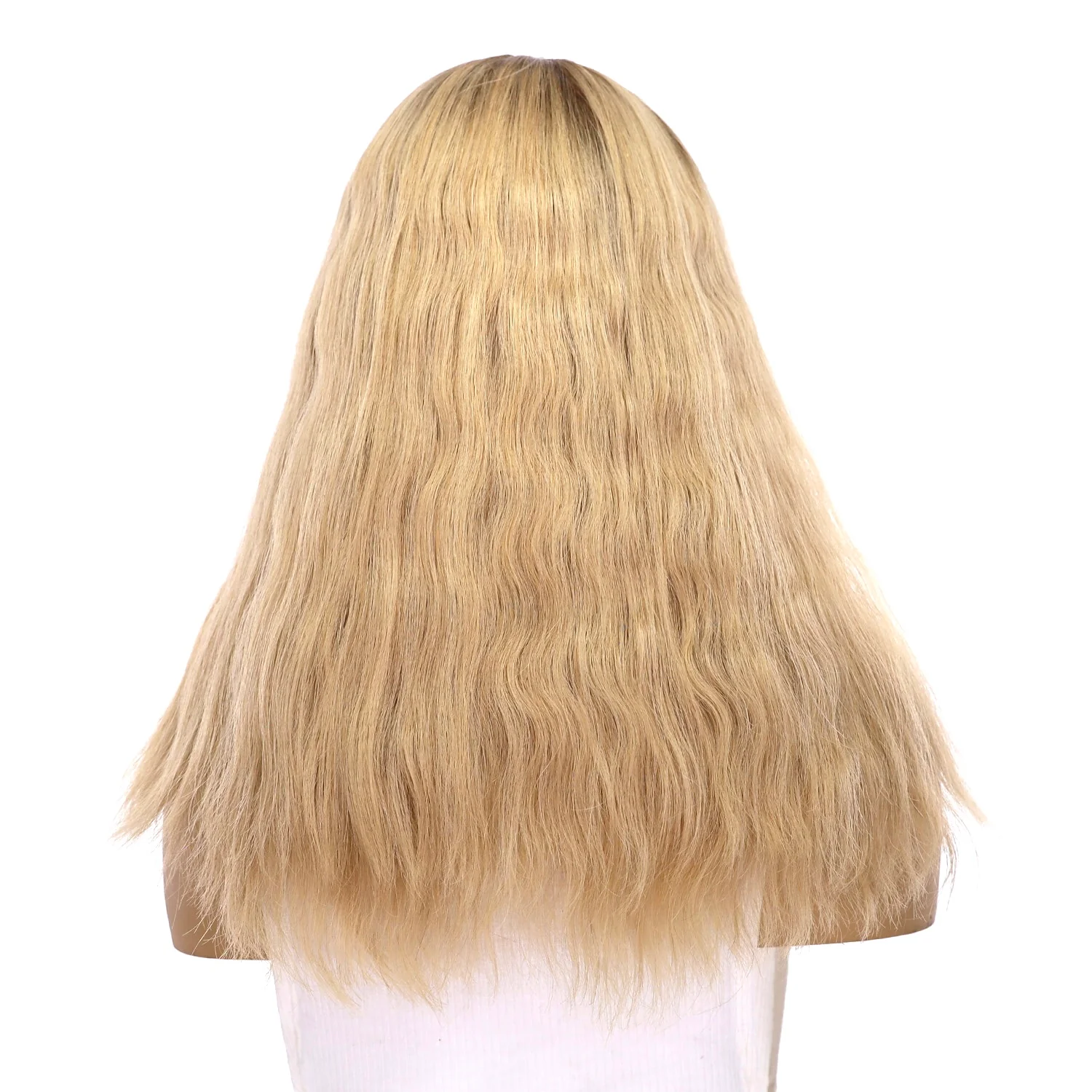 18" Princess Silk Top Wig Golden Blonde Wavy - Image 3