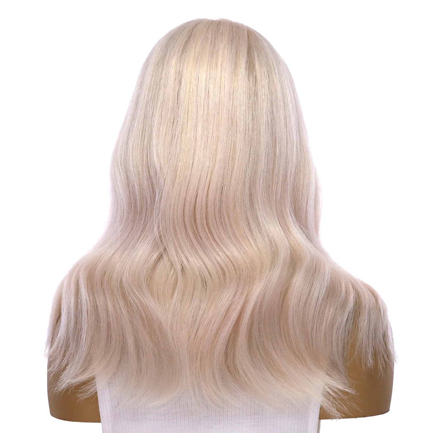 18" Princess Silk Top Wig Ice Blonde - Image 3