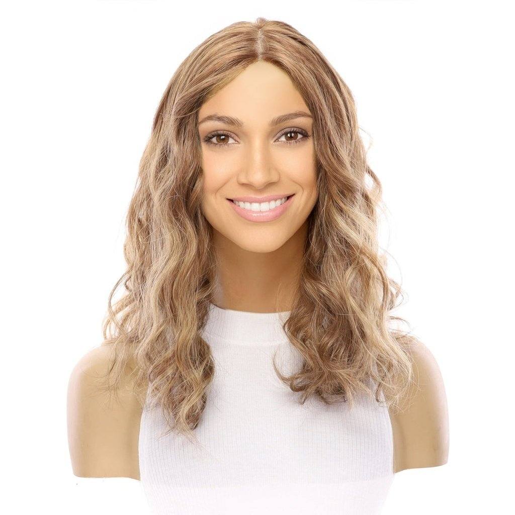 18" Princess Silk Top Wig Light Brown Babylight Wavy - Image 2