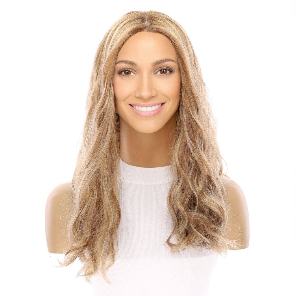 18" Princess Silk Top Wig Medium Blonde Wavy - Image 2
