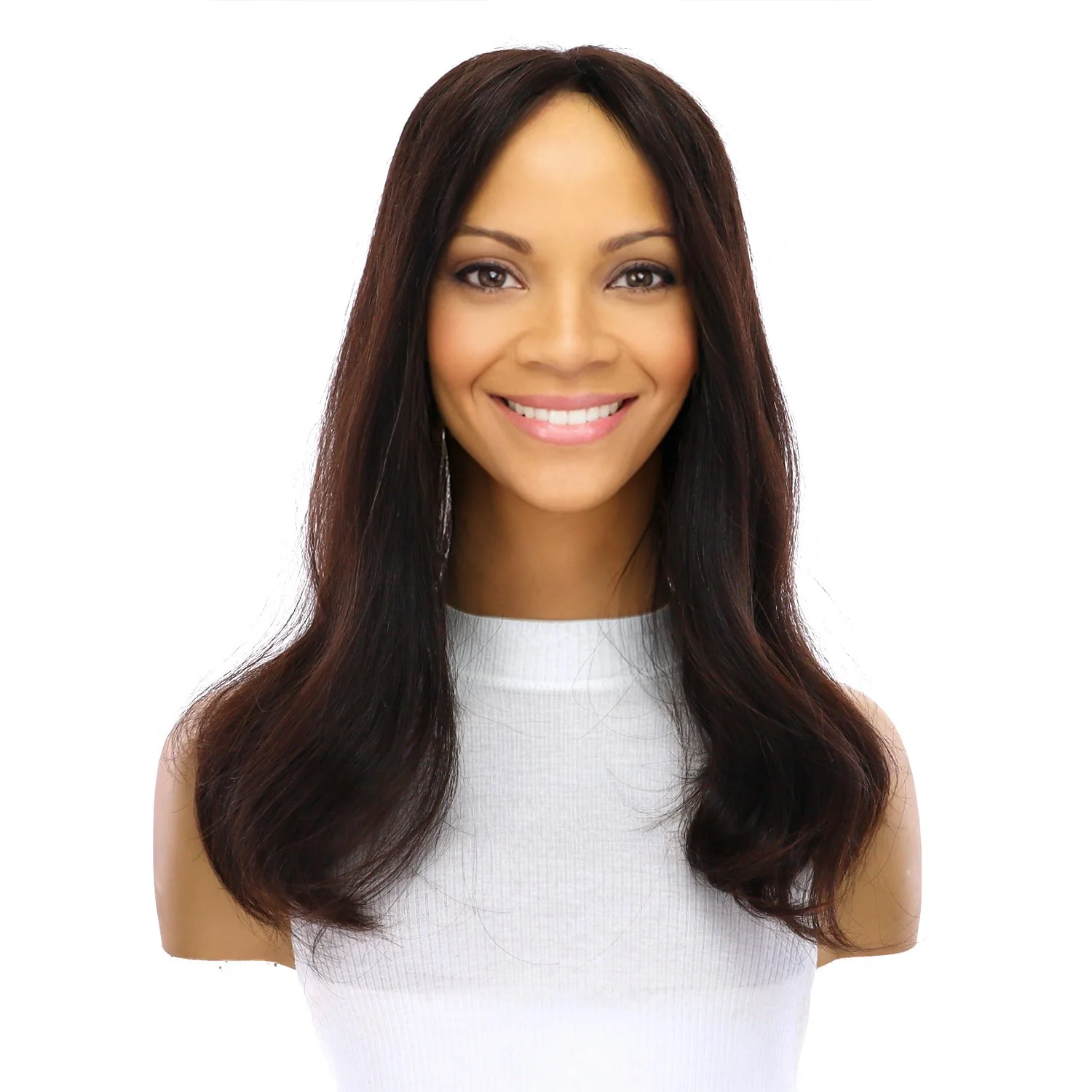 18" Topaz Lace Top Topper #1B Black - Image 2